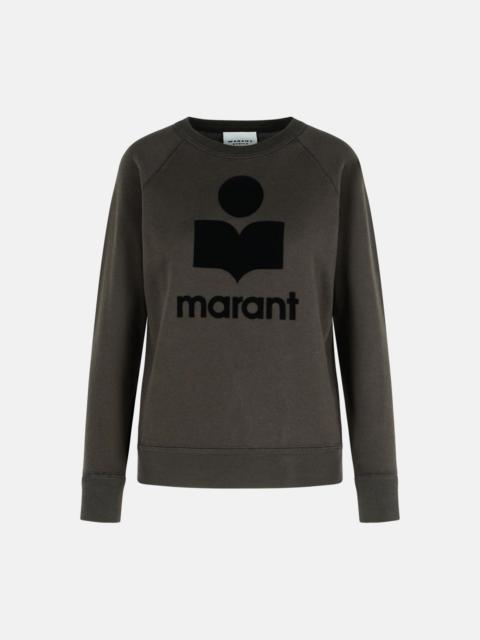 'MILLYNY' BLACK COTTON BLEND SWEATSHIRT