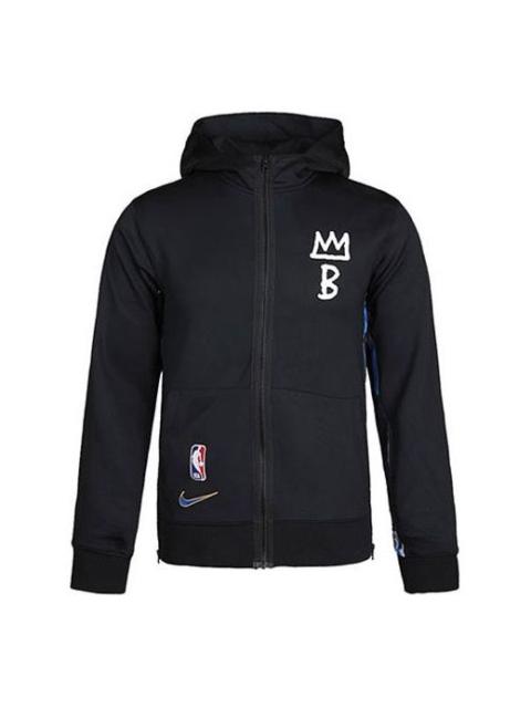 Nike 나이키 느슨한 캐주얼 니트 브루클린 농구 까마귀 재킷 검정 CN7883-010