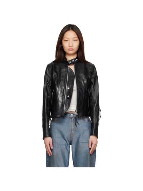 Our Legacy Black Yokai Leather Jacket
