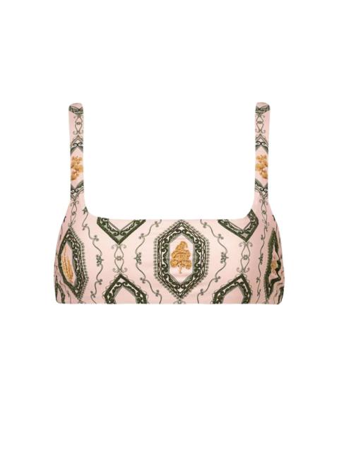 Havana Calado graphic-print bikini top