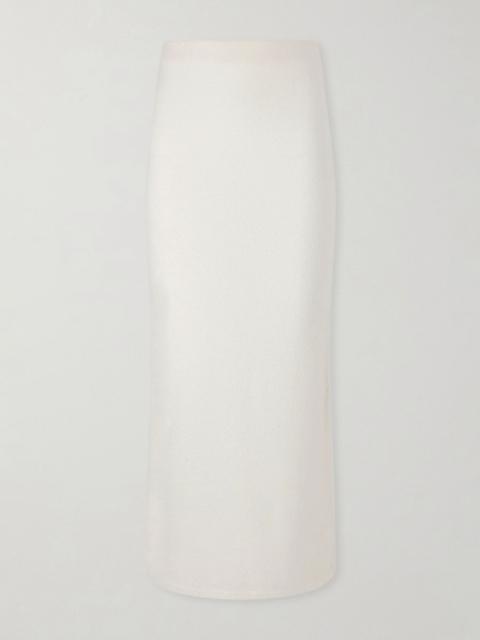 GABRIELA HEARST Narayan cashmere midi skirt White