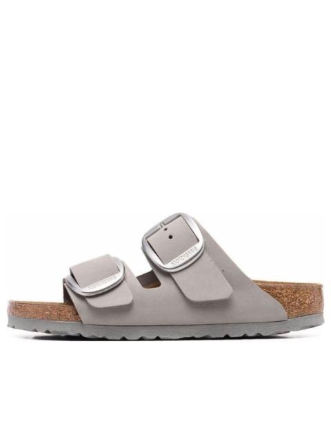 BIRKENSTOCK (WMNS) Birkenstock Arizona Big Buckle Nubuck Leather Narrow Fit 'Dove Gray' 1022154