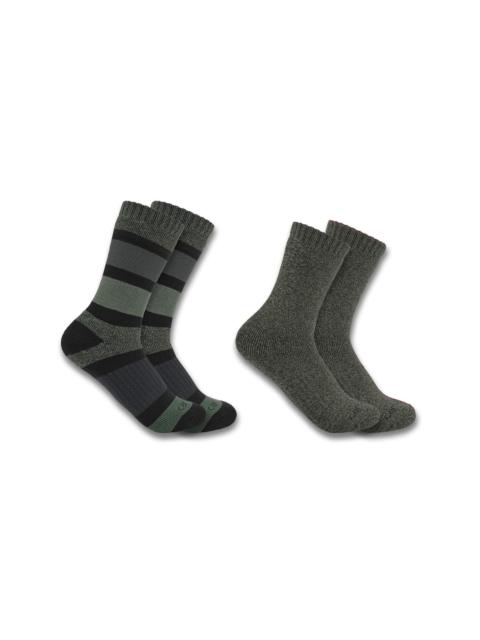 Carhartt Women's Heavyweight Crew Sock 2-Pack