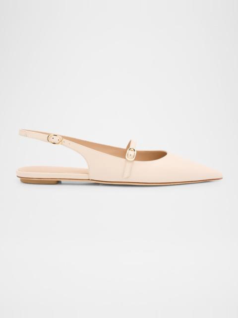 Stuart Weitzman Emilia Mary Jane Slingback Ballerina Flats