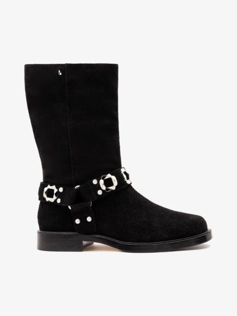 Larroudé Sonora Boot Black Suede