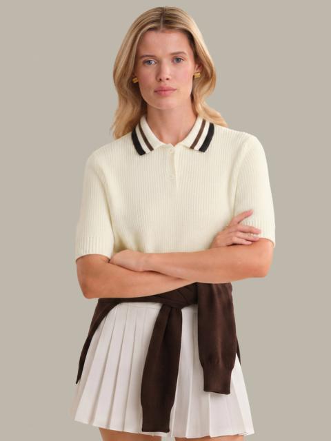 525 america Briar: Contrast Trim Short Sleeve Polo