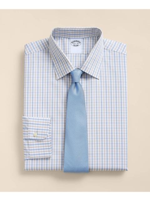 Brooks Brothers Pure Supima® Cotton Regular-Finish Ainsley Collar, Check Dress Shirt