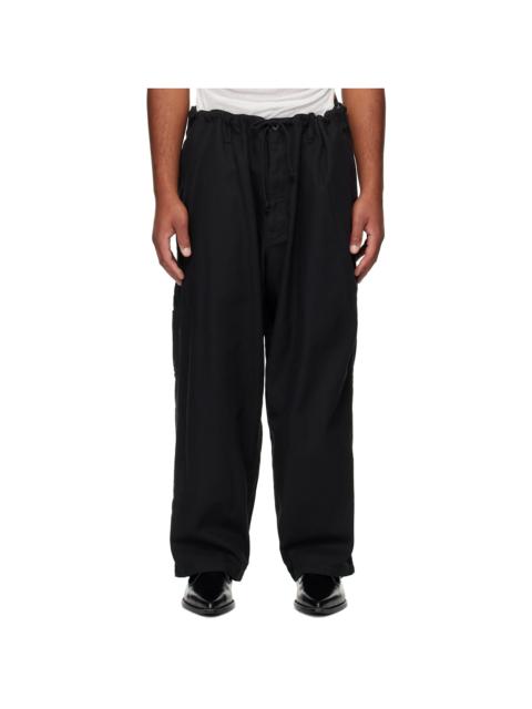 Yohji Yamamoto Black Painter Trousers