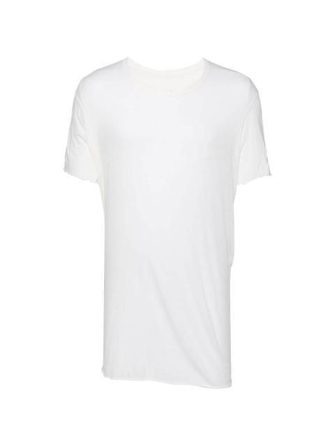 raw cut-hem cotton T-shirt