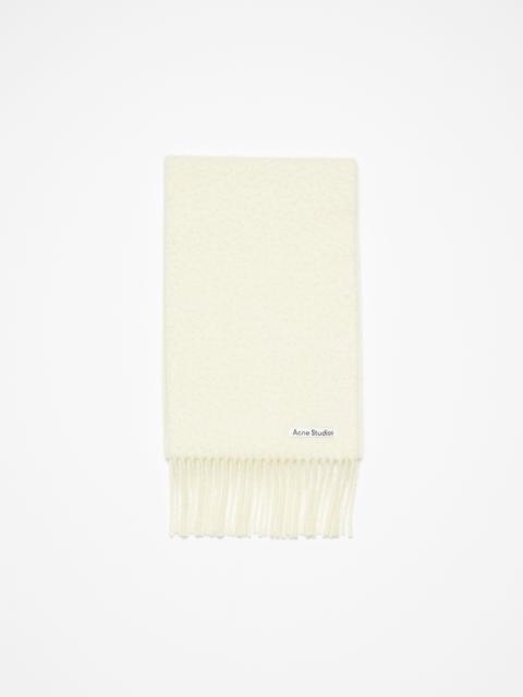 Acne Studios Wool fringe scarf - Warm white