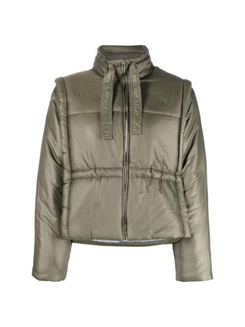 GANNI high-neck padded jacket