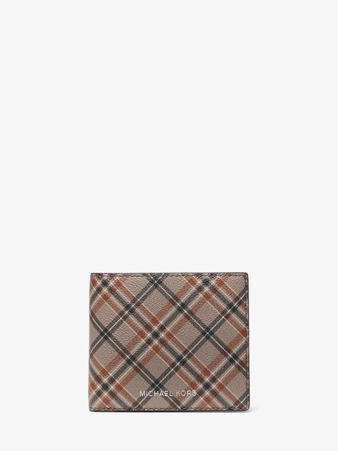 MICHAEL KORS Cooper Plaid Print Wallet