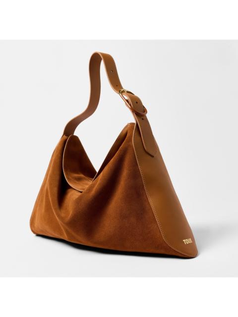 TOUS Camel-colored leather Shoulder bag TOUS Arlette