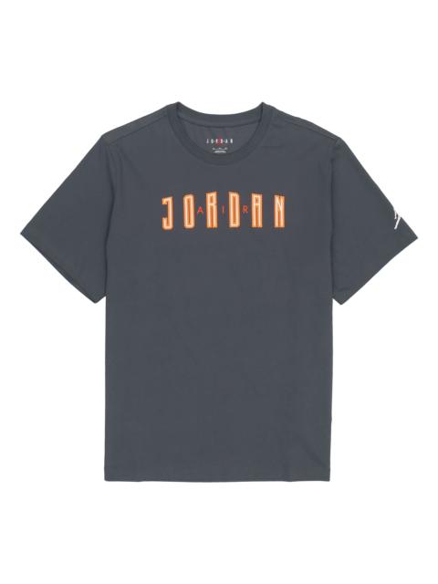 Jordan Air Jordan Sport Dna Sports Breathable Printing Casual Short Sleeve Gray DA9909-068