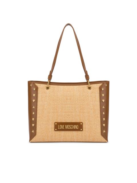Moschino logo-lettering shoulder bag