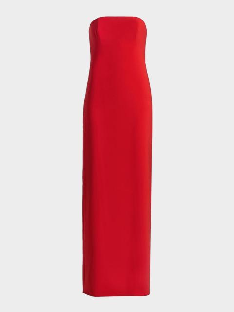 AMSALE Strapless Stretch Jersey Gown