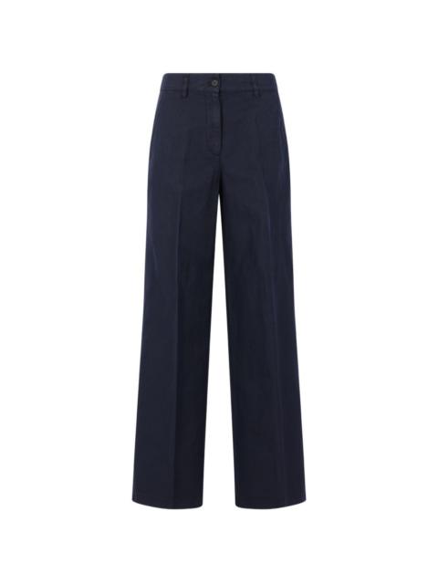 Aspesi pressed-crease trousers