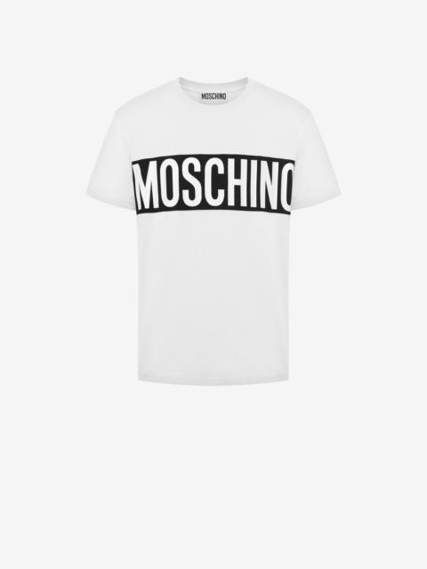 Moschino LOGO BAND ORGANIC JERSEY T-SHIRT
