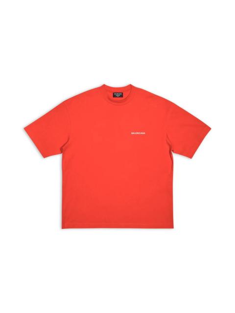●送料込●BALENCIAGA●MEN'S SPORTY B T-SHIRT BOXY FIT IN RED Balenciaga Boxy Sporty T-Shirt in Red & White | FWRD