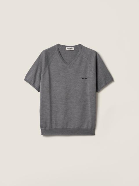 Miu Miu Wool V-neck sweater