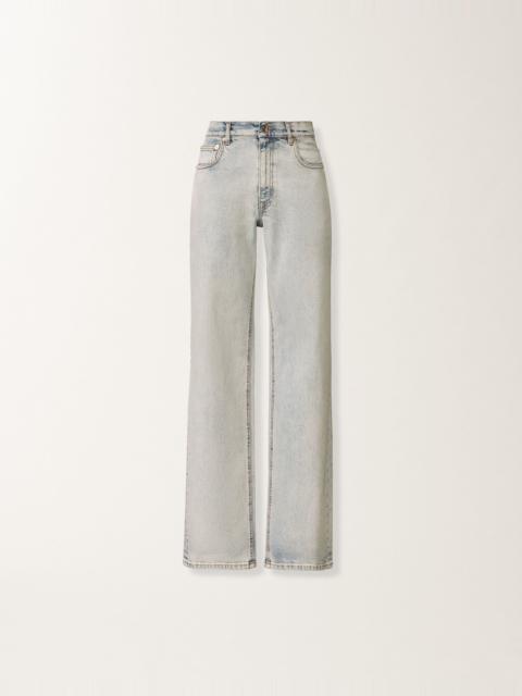 FABIANA FILIPPI Water-marbled denim pants