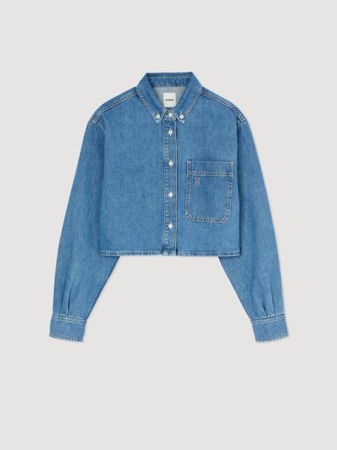 DENIM CROPPED SHIRT