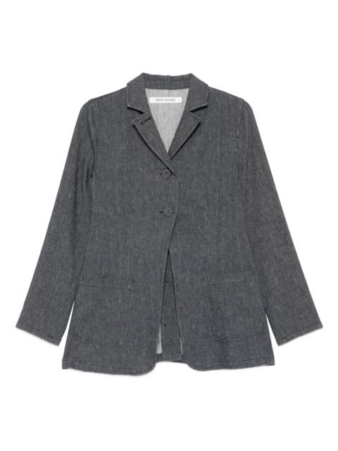 MKDT STUDIO Mark Kenly Domino Tan Robin Button-fastening Blazer