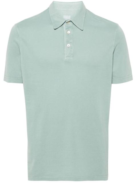 FEDELI piquÃ©-weave polo shirt