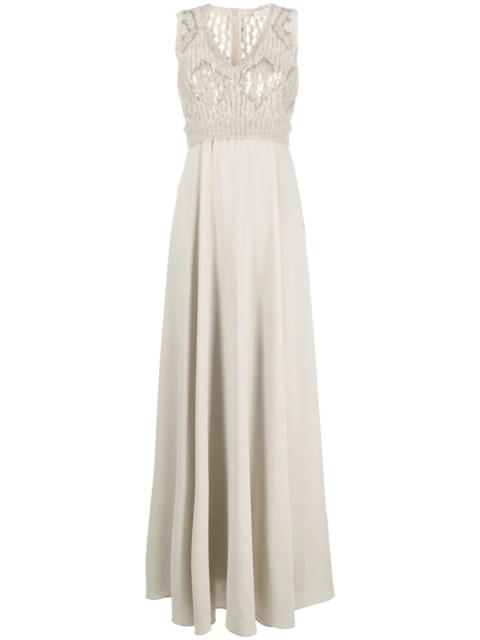Brunello Cucinelli sequin-embellished sleeveless gown