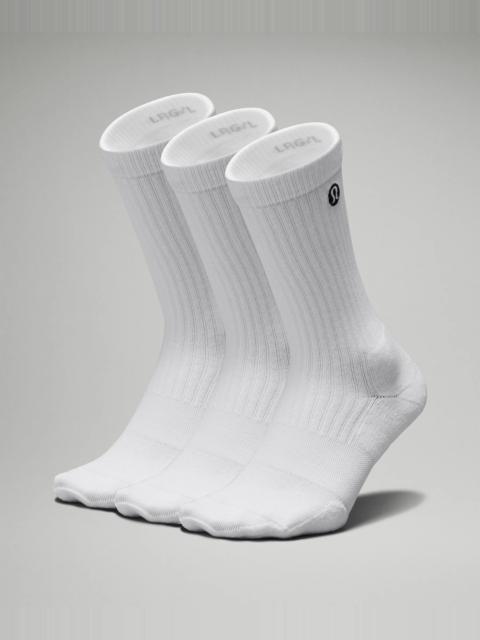 Men's Daily Stride Ribbed Comfort Crew Socks *3 Pack