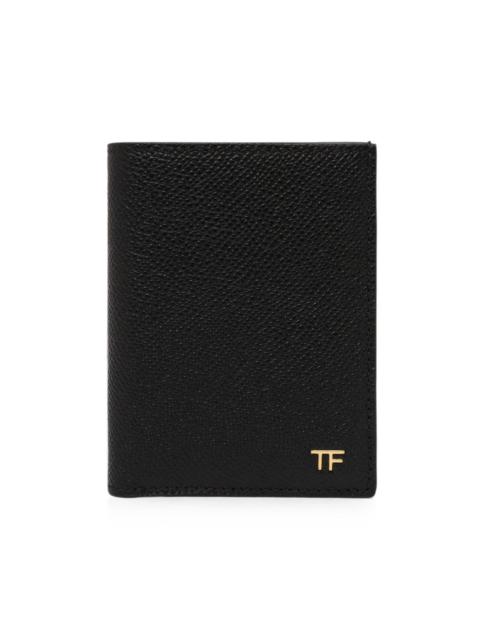 TOM FORD small grain leather folding cardholder