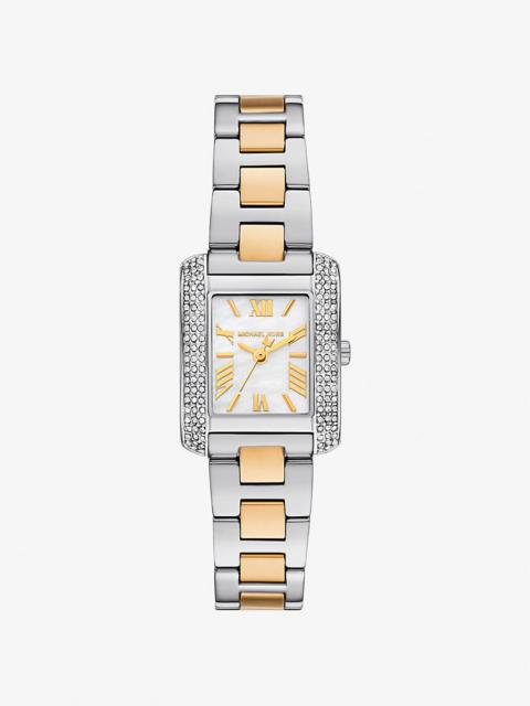MICHAEL KORS Petite Emery Pavé Two-Tone Watch
