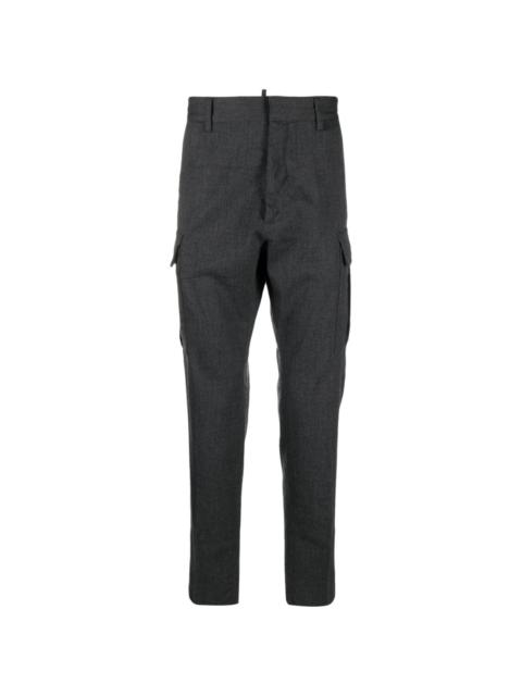 DSQUARED2 mid-rise tapered-leg trousers