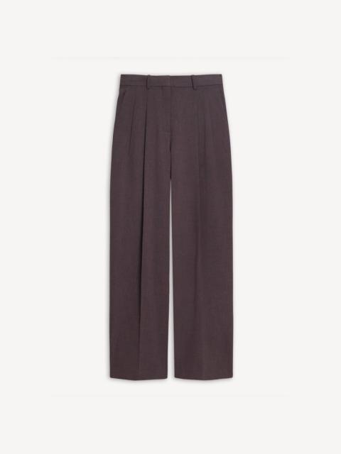 Theory Double Pleat Pant in Mélange Crepe
