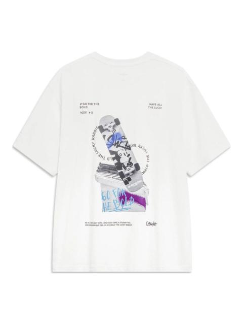 Li-Ning x Disney Oswald Graphic T-shirt 'White' AHST315-4