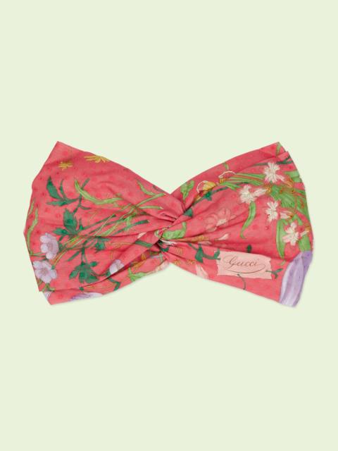 GUCCI Flora print silk headband