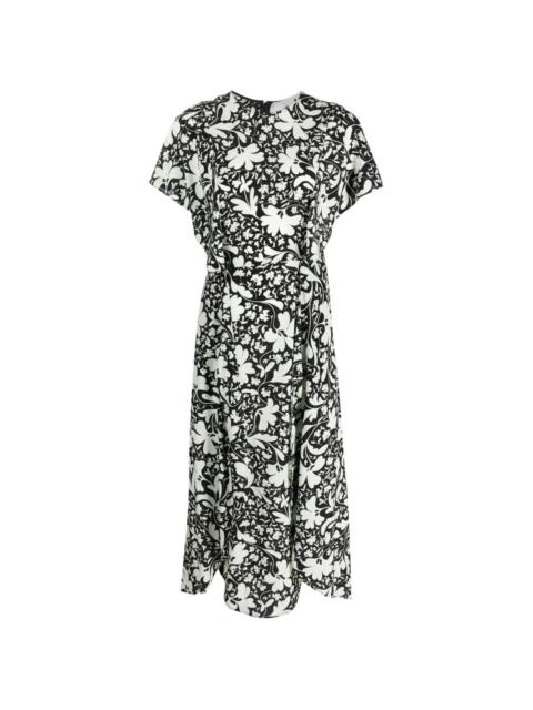 Stella McCartney Forest Floral-print silk dress