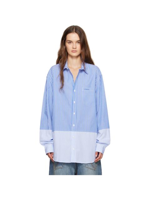 VETEMENTS Blue Splitted Shirt