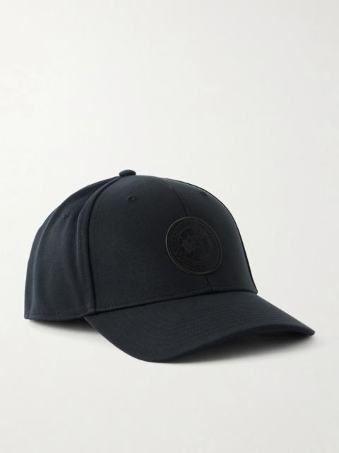 Canada Goose Logo-Appliquéd Twill Cap Black