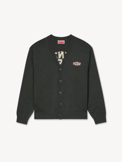 KENZO 'KENZO Paris Frame' embroidered cardigan in wool and cotton