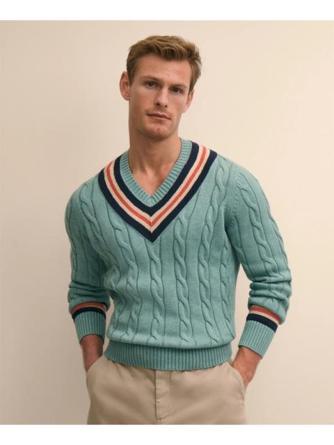 Brooks Brothers Archive Tennis Sweater in Supima® Cotton