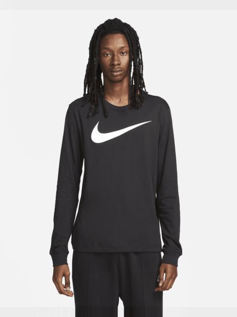 Nike 나이키 Sportswear 남자의 긴 소매 티셔츠 '블랙' DZ2988-010