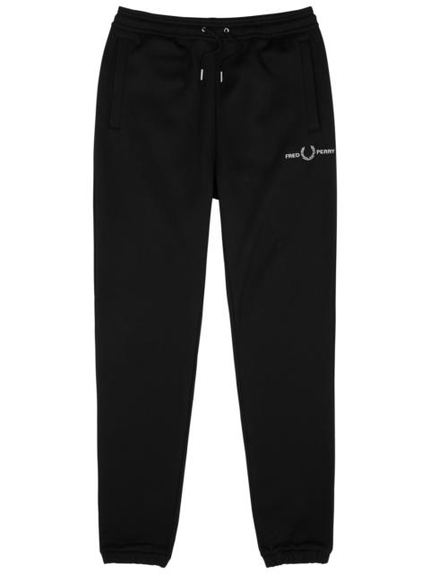 Fred Perry Logo-embroidered cotton sweatpants