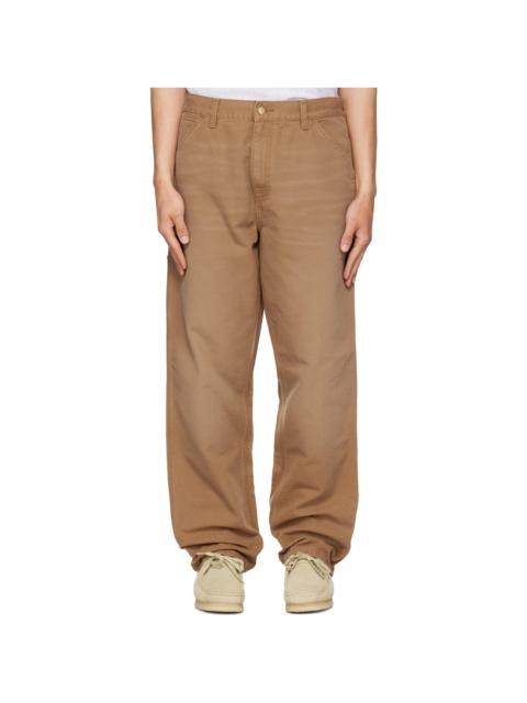 Carhartt WIP Tan Single Knee Trousers