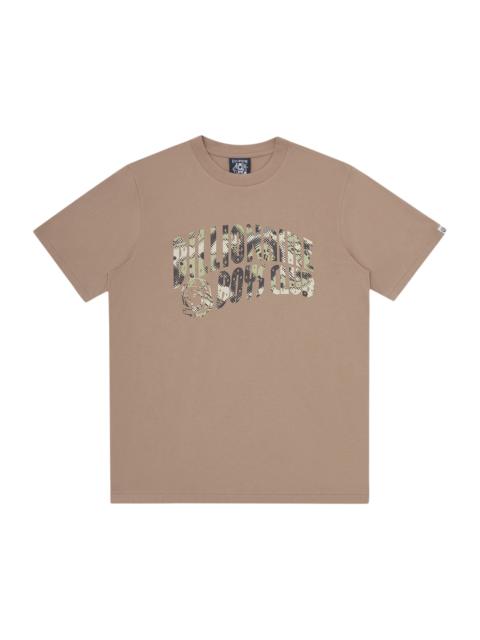 BILLIONAIRE BOYS CLUB OVERLAY CAMO FILL ARCH LOGO T-SHIRT