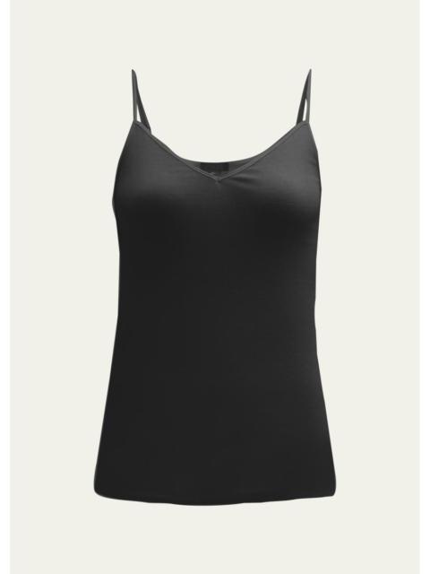 HANRO Seamless Cotton V-Neck Camisole