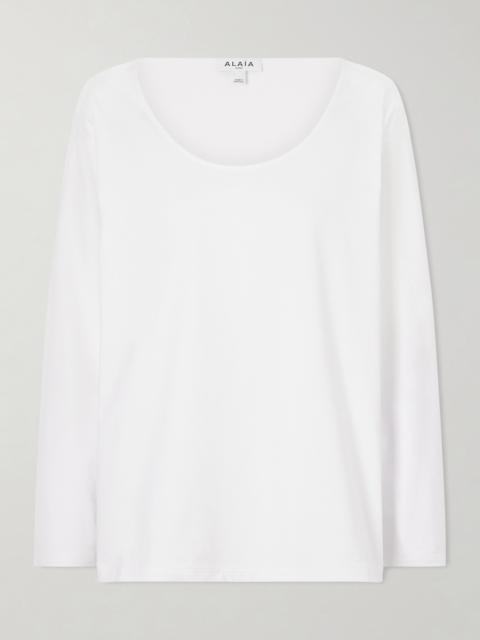 Alaïa Cotton-jersey T-shirt