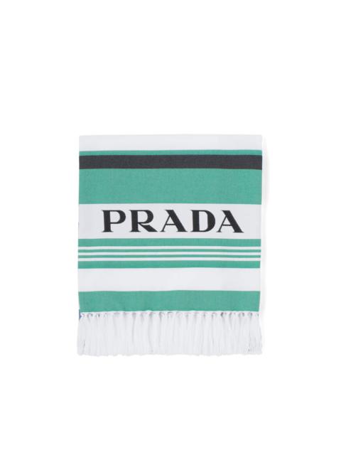 Prada Printed cotton beach towel