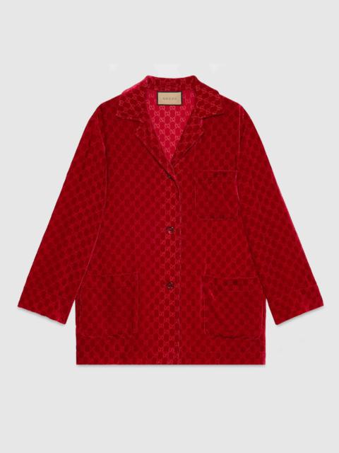 GG devoré velvet shirt