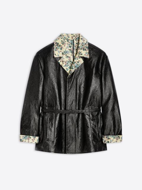 Dries Van Noten COATED BELTED JACKET